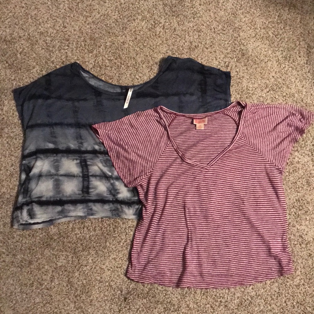 2 Cropped Shirts (size small)